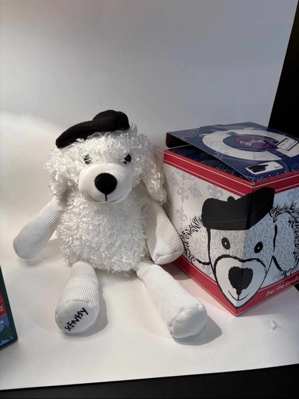 Scentsy Plush Poodle Toy — Pink and Black Boxed